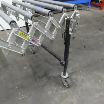 Best Flex 1.5 Power 28" x 12' Flexible Accordion Gravity Roller Conveyor