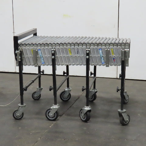 Best Flex 1.5 Power 28" x 12' Flexible Accordion Gravity Roller Conveyor