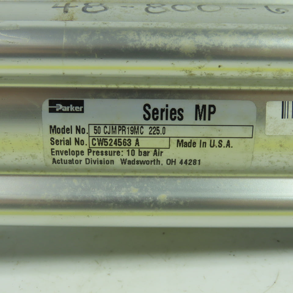 Parker 50 CJMPR19MC 225.0 Double Acting Pneumatic Cylinder 225mm Stroke 50mmBore