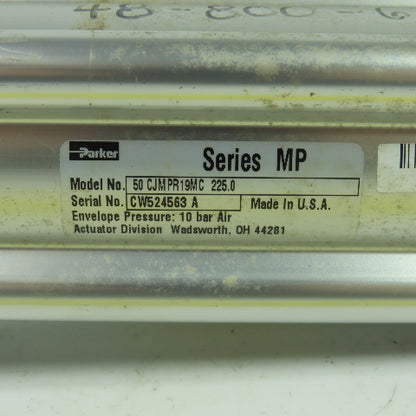 Parker 50 CJMPR19MC 225.0 Double Acting Pneumatic Cylinder 225mm Stroke 50mmBore