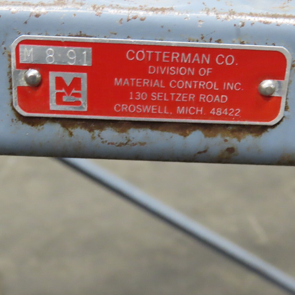 Cotterman 3 Step Rolling Work Platform 36" Wide x 24" Self Locking 30" Tall