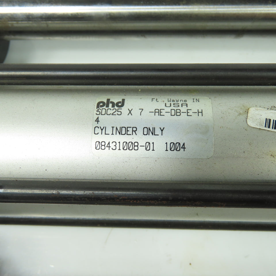 PHD SDC25X7-AE-DB-E Double Acting Guided Pneumatic Cylinder 7" Stroke