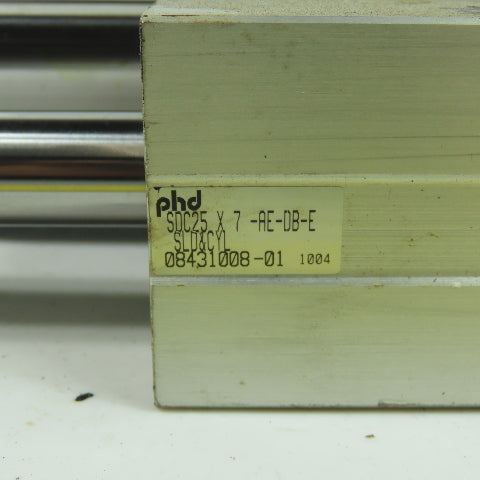 PHD SDC25X7-AE-DB-E Double Acting Guided Pneumatic Cylinder 7" Stroke