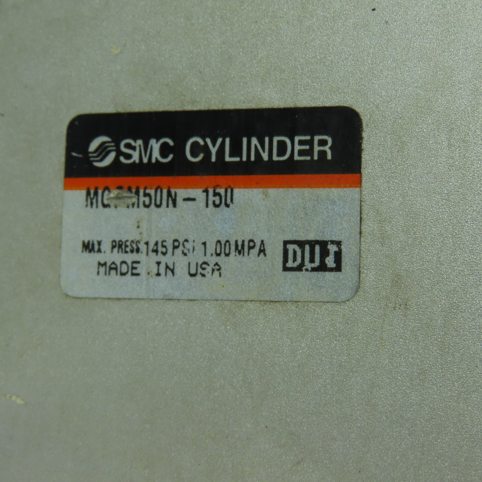 SMC MGPM50N-150 Pneumatic Guided Slide Cylinder 145PSI 150mm Stroke 50mm Bore