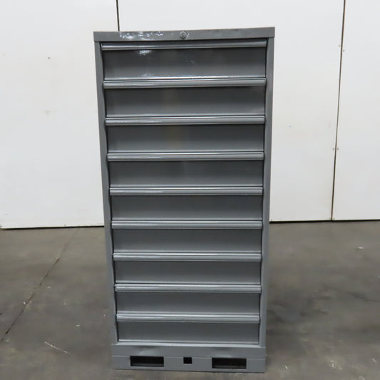 Lista Style 9 Drawer Industrial Small Parts Tool Storage Cabinet 28" x 28" x 60"