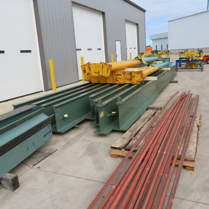 Yale 14' x 110' Free Standing Underhung Dual 3 Ton Wire Rope Bridge Crane 480V