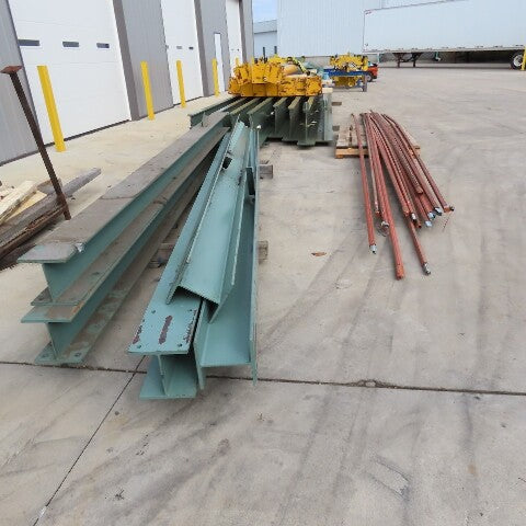 Yale 14' x 110' Free Standing Underhung Dual 3 Ton Wire Rope Bridge Crane 480V