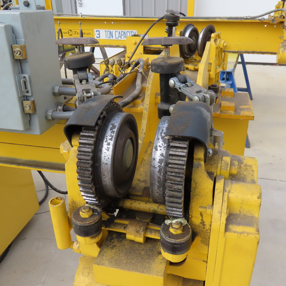 Yale 14' x 110' Free Standing Underhung Dual 3 Ton Wire Rope Bridge Crane 480V