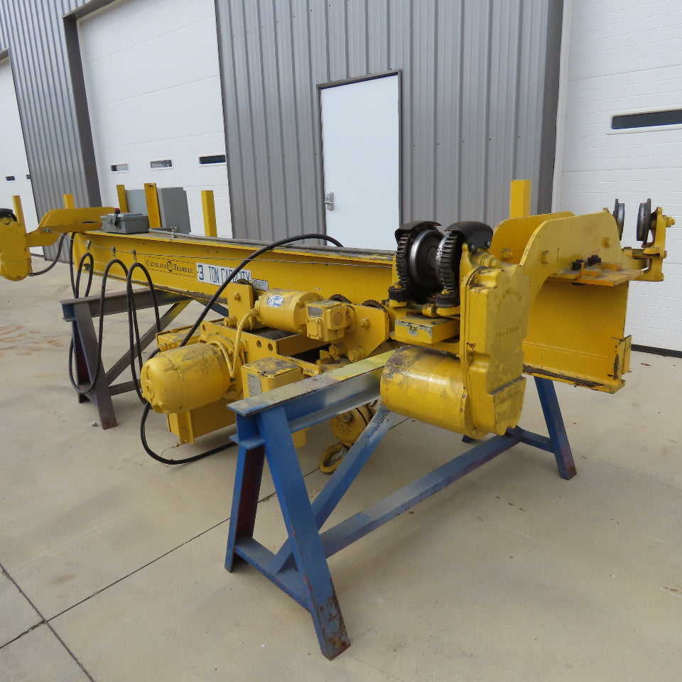 Yale 14' x 110' Free Standing Underhung Dual 3 Ton Wire Rope Bridge Crane 480V