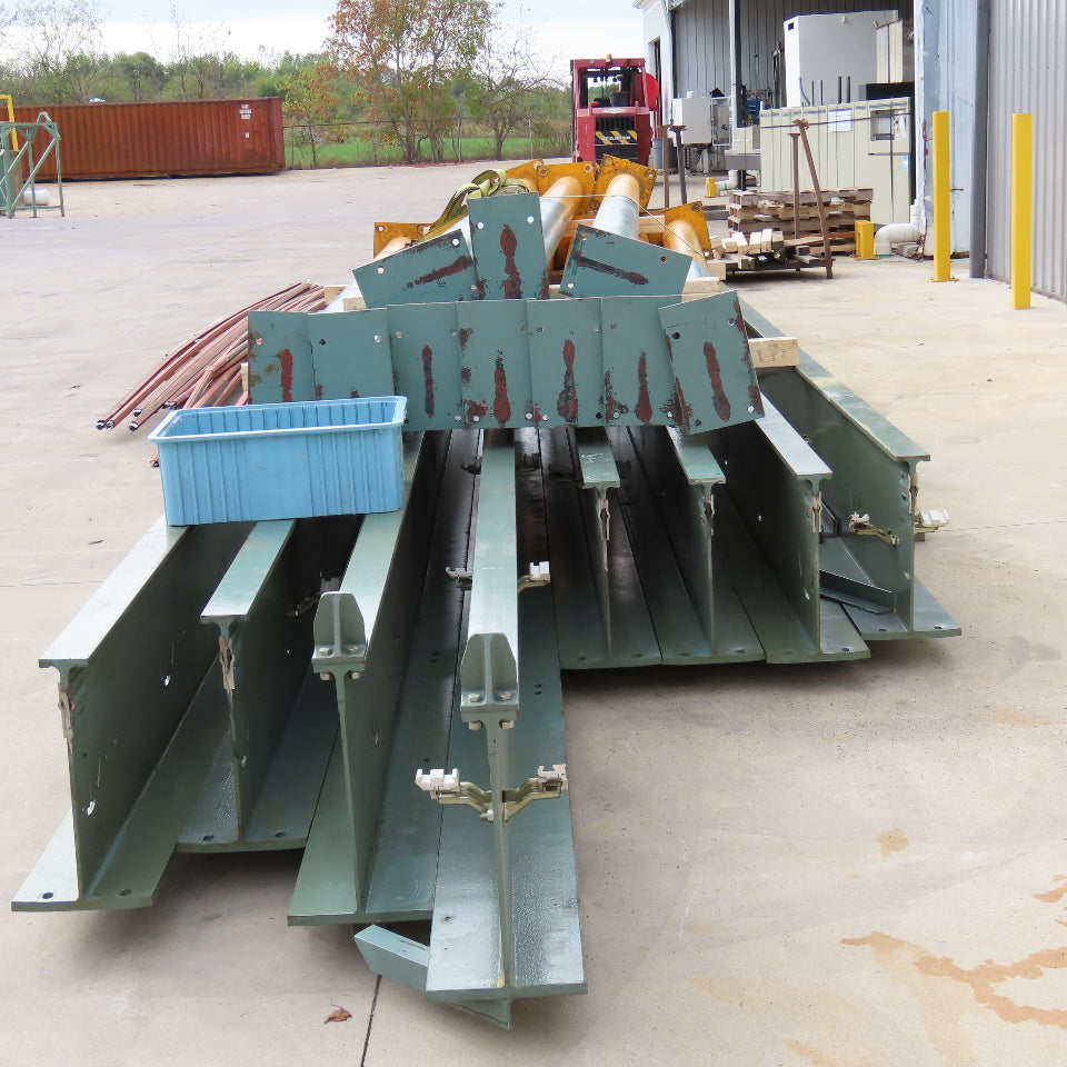 Yale 14' x 110' Free Standing Underhung Dual 3 Ton Wire Rope Bridge Crane 480V