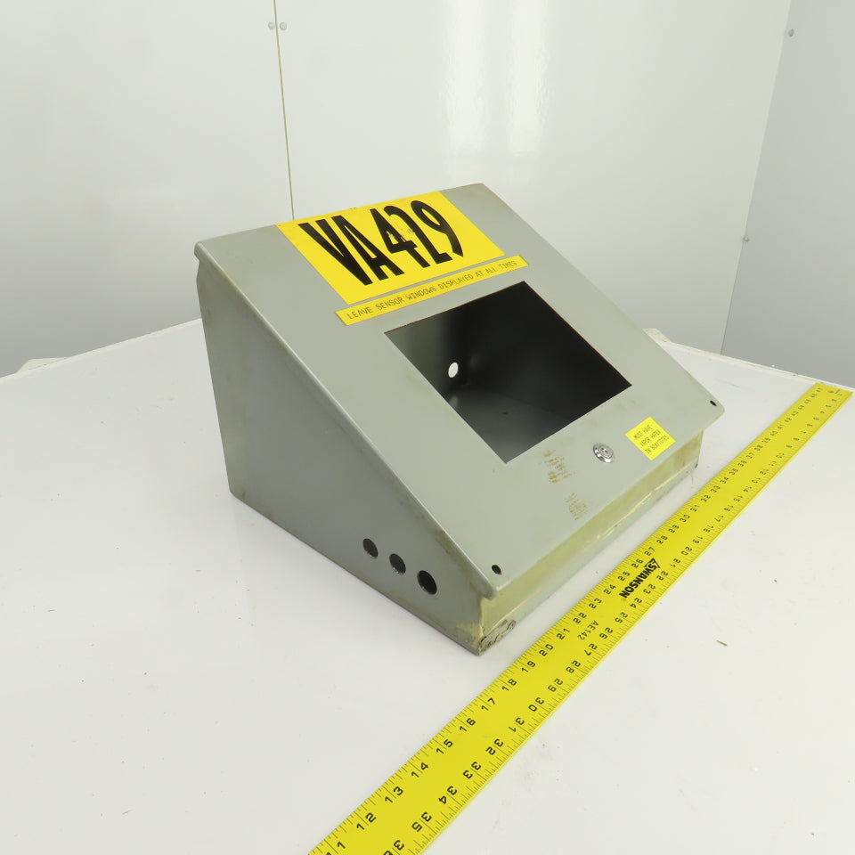 Saginaw SCE-16C16 16x16" Type 12 Sloped Front Console Operator Control Enclosure