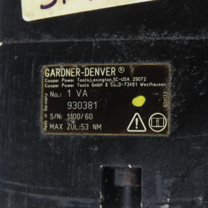 Gardner-Denver 1 VA 930381 Cooper Electric Nutrunner 3/8" End 1 BA 927255