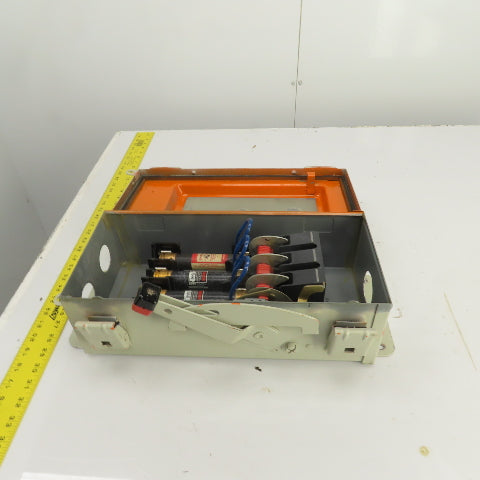 Square D 60A Fusible Safety Disconnect Switch 600VAC 15/50HP H-362AWK Style