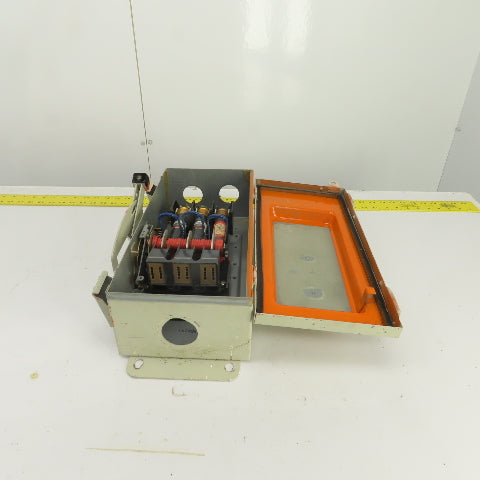 Square D 60A Fusible Safety Disconnect Switch 600VAC 15/50HP H-362AWK Style