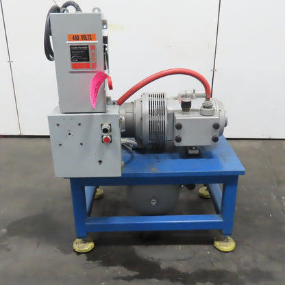 Rietschle VFT100 5Hp Rotary Vane Vacuum Pump 208-230/460V 100m3/h W/ Accumulator
