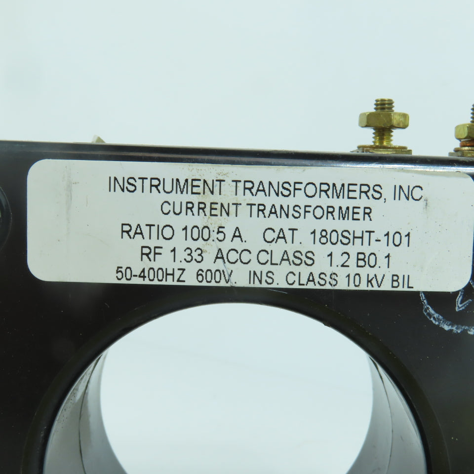 Instrument 180SHT-101 Ratio 100:5 A Current Transformer 50-400HZ 600V
