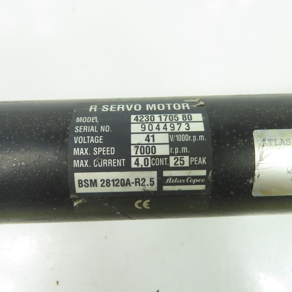 Atlas Copco 4230 1705 80 R Servo Motor 41V/1000RPM 7000RPM