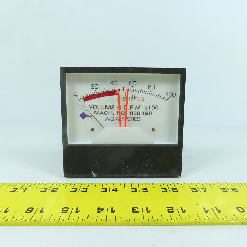 Crompton 387684 239-3024 Panel Mount DC Volts Voltmeter 0-100