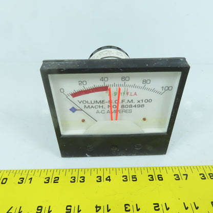 Crompton 387684 239-3024 Panel Mount DC Volts Voltmeter 0-100