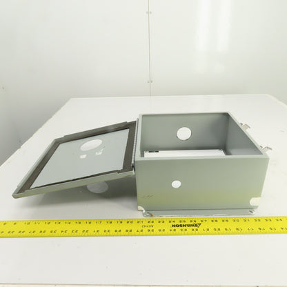 12" x 12" x 6" Steel Electrical Enclosure W/ Backplate & Hinged Door Type 12, 13
