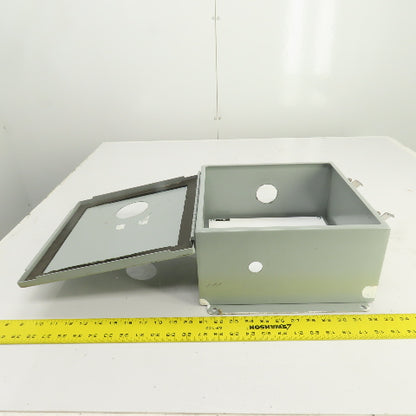 12" x 12" x 6" Steel Electrical Enclosure W/ Backplate & Hinged Door Type 12, 13