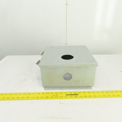 12" x 12" x 6" Steel Electrical Enclosure W/ Backplate & Hinged Door Type 12, 13