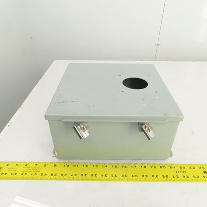 12" x 12" x 6" Steel Electrical Enclosure W/ Backplate & Hinged Door Type 12, 13