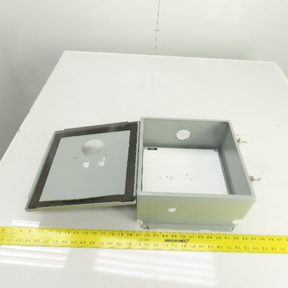 12" x 12" x 6" Steel Electrical Enclosure W/ Backplate & Hinged Door Type 12, 13