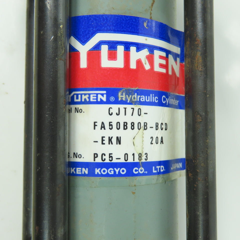 Yuken CJT70-FA50B80B-BCD Double End/Acting Hydraulic Cylinder 80mm Stroke