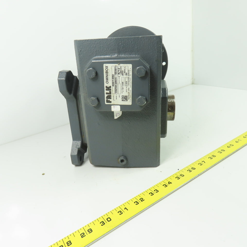 Falk 1262WLQM2A-50AB14 50:1 Right Angle Gearbox Reducer 1750RPM 1.076HP Input