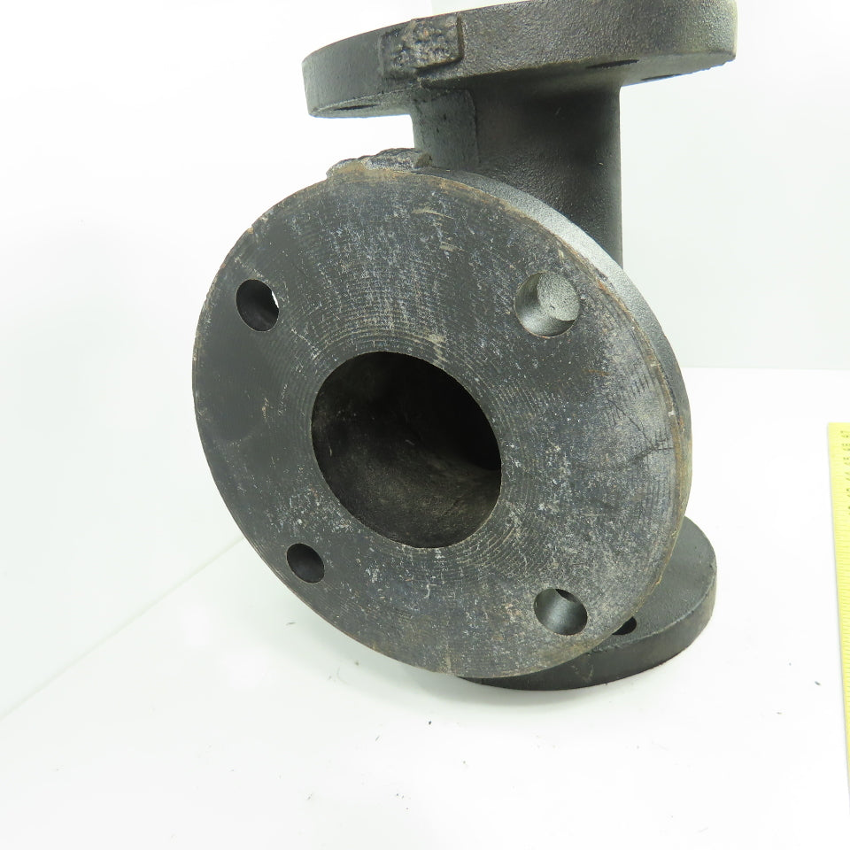 3" Flat Face Tee Class 125 Cast Iron Flanged Fitting