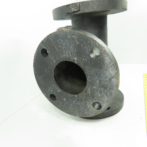 3" Flat Face Tee Class 125 Cast Iron Flanged Fitting