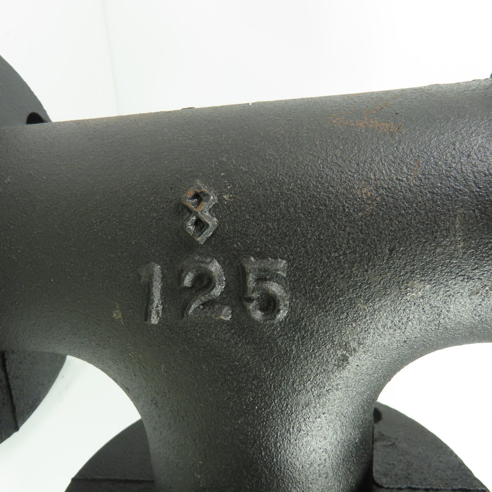 3" Flat Face Tee Class 125 Cast Iron Flanged Fitting
