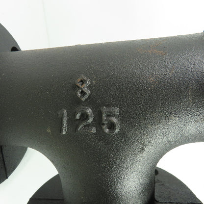 3" Flat Face Tee Class 125 Cast Iron Flanged Fitting