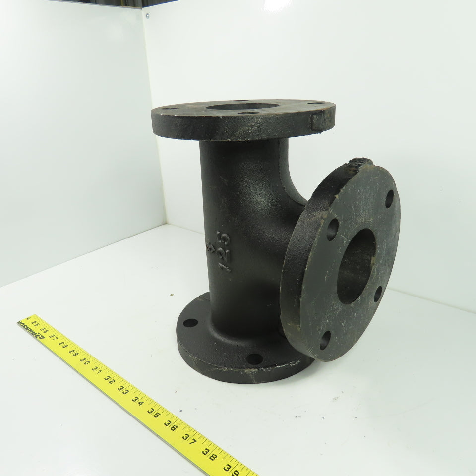 3" Flat Face Tee Class 125 Cast Iron Flanged Fitting