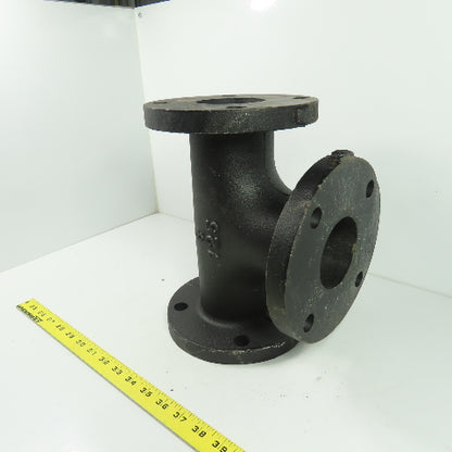 3" Flat Face Tee Class 125 Cast Iron Flanged Fitting