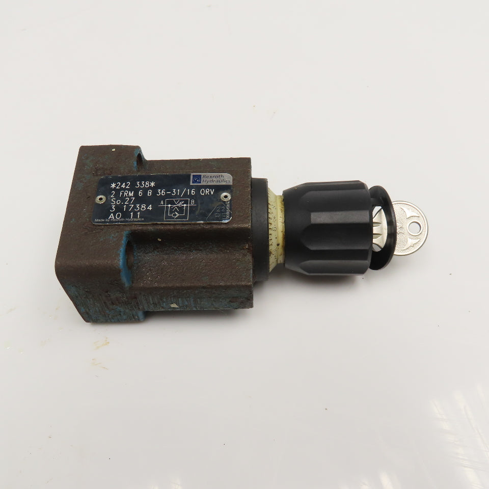 Rexroth 2 FRM 6B 36-31/16 QRV 2 Way Hydraulic Flow Control Valve
