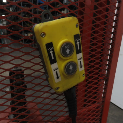 Wesco PCBFL-76-25 1000LB 12V Battery Powered Stacker Straddle 75" Lift 25" Forks