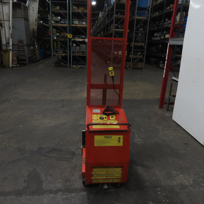 Wesco PCBFL-76-25 1000LB 12V Battery Powered Stacker Straddle 75" Lift 25" Forks