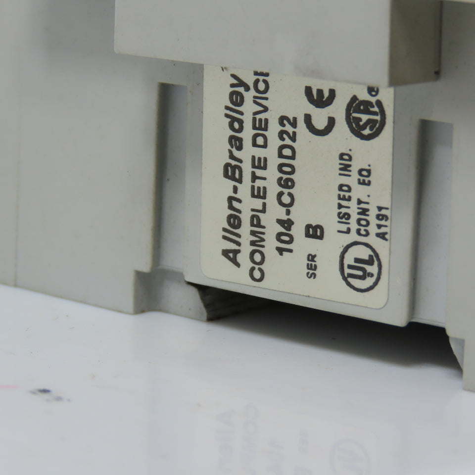 Allen Bradley 100-C60*00 104-C60D22 60A 600V Reversing Contactor 120V Coil 50HP