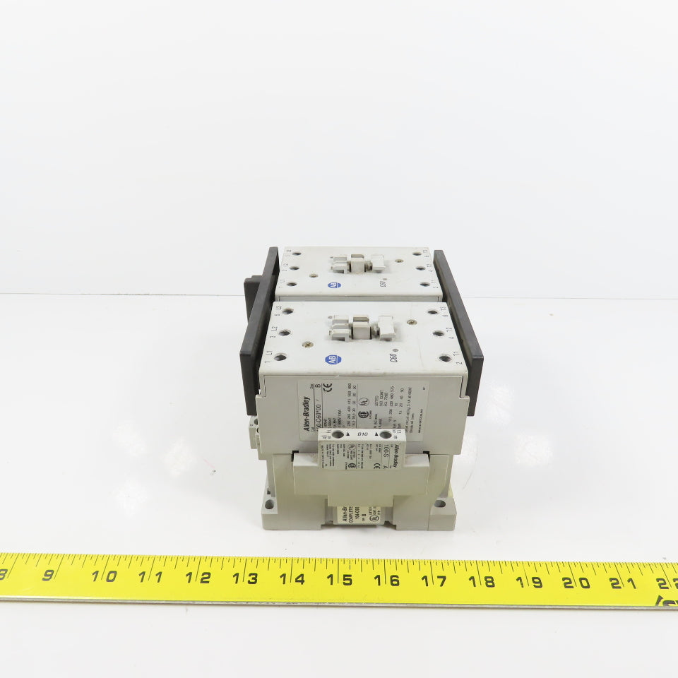 Allen Bradley 100-C60*00 104-C60D22 60A 600V Reversing Contactor 120V Coil 50HP