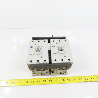 Allen Bradley 100-C60*00 104-C60D22 60A 600V Reversing Contactor 120V Coil 50HP