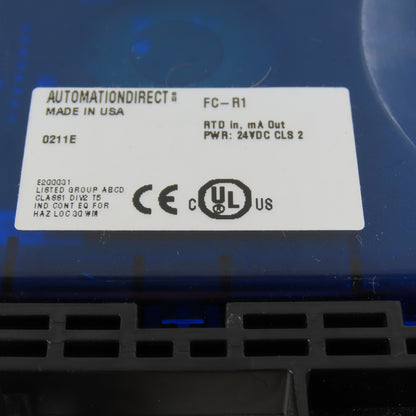 Automation Direct FC-R1 Signal Conditioner RTD Input Loop Powered