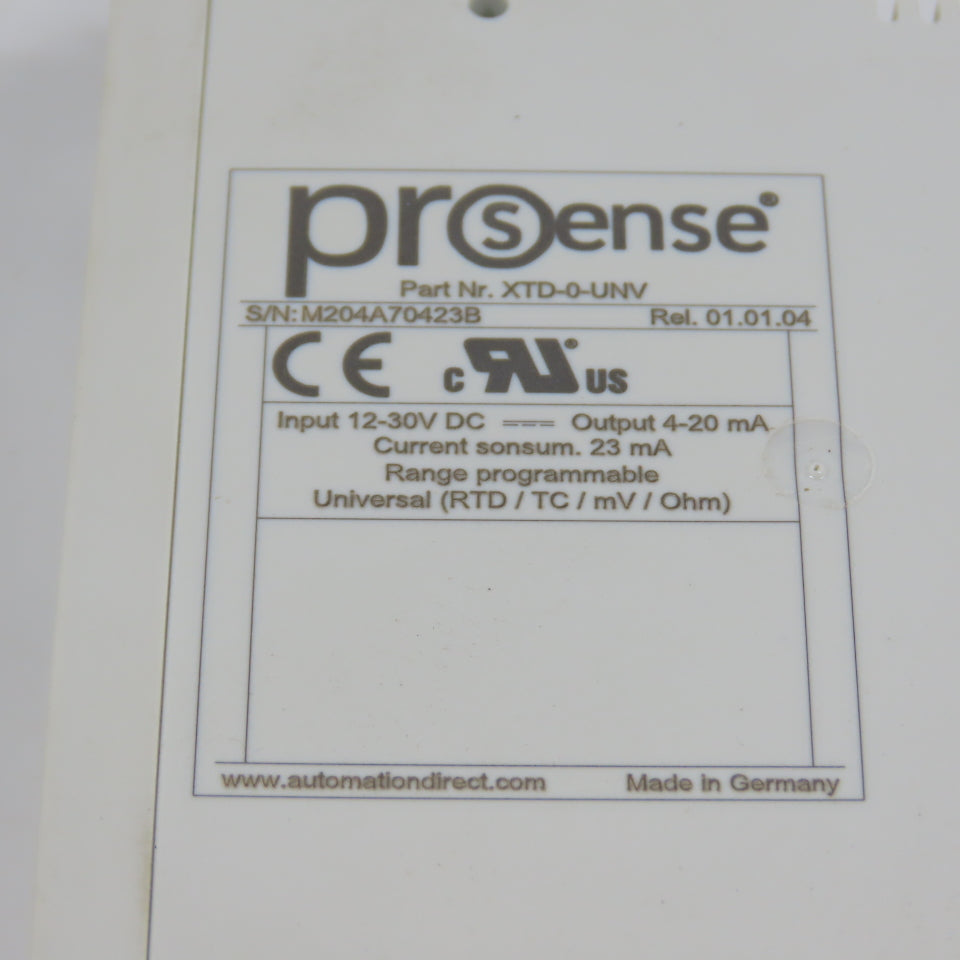 Automation Direct XTD-0-UNV ProSense Programmable Temperature Transmitter