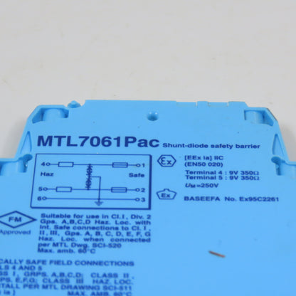Measurement Technology MTL7061Pac Ultra Slim Shunt-Diode Safety Barrier