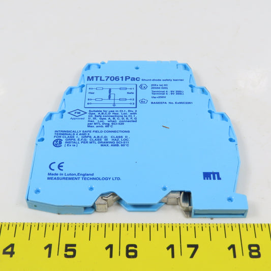 Measurement Technology MTL7061Pac Ultra Slim Shunt-Diode Safety Barrier