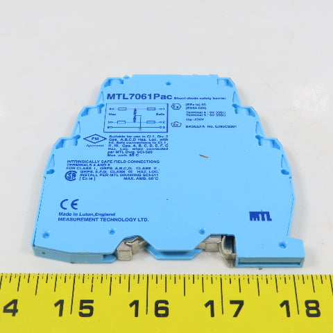 Measurement Technology MTL7061Pac Ultra Slim Shunt-Diode Safety Barrier