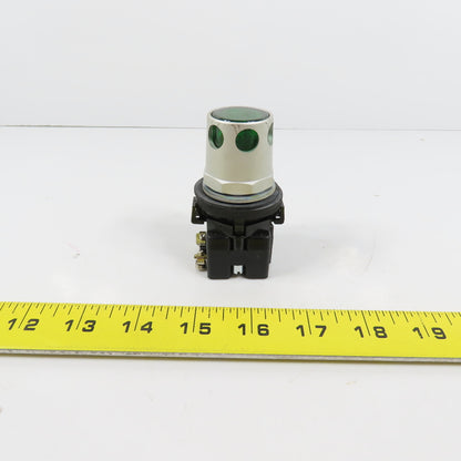 Cutler Hammer 28-6731 Illuminated Green Momentary Contact Push Button Switch HT8