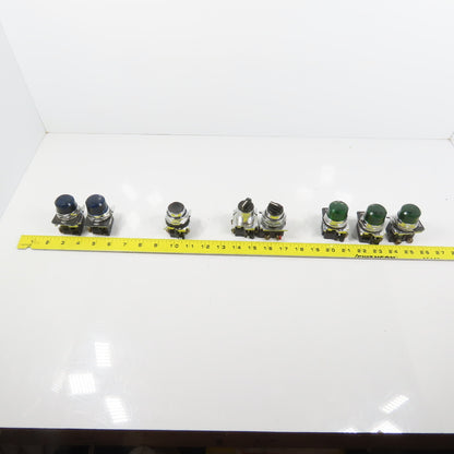 Cutler Hammer 10250T Misc Indicators, Push Button, & 2-Position Switches Lot/8