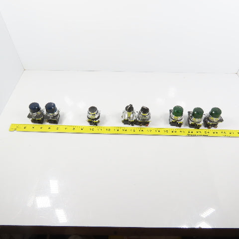 Cutler Hammer 10250T Misc Indicators, Push Button, & 2-Position Switches Lot/8